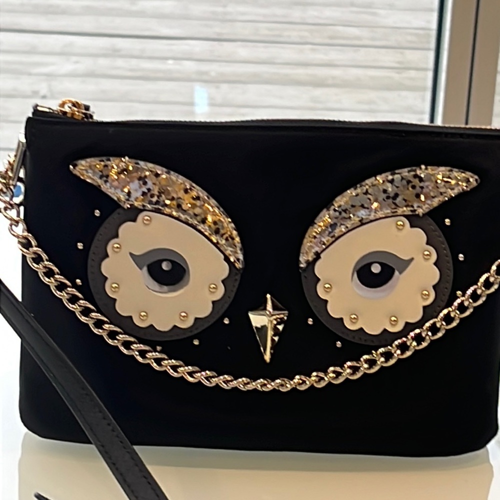 Kate Spade “Black Owl” Madelyne Cross Body Bag